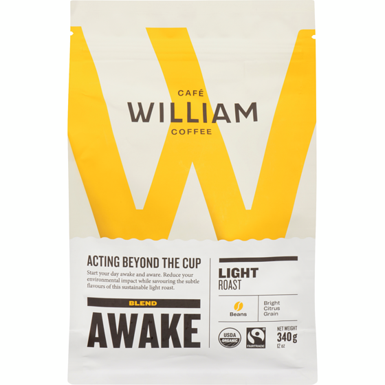 Cafe William Spartivento Beans Blend Awake Light Roast 340 g, $5.00/100g