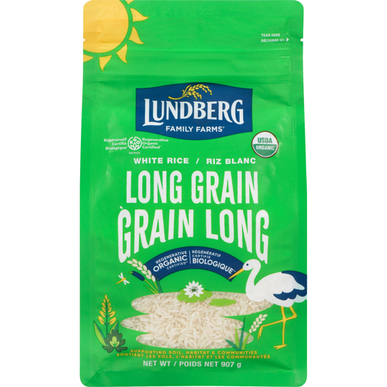 Lundberg White Rice Long Grain 907 g, $1.21/100g