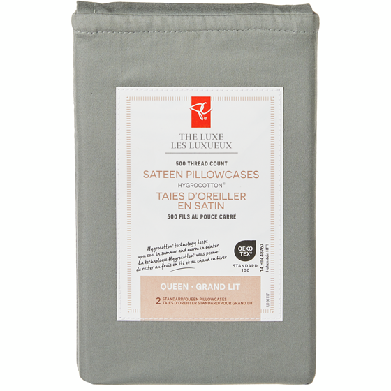 President's Choice Queen Sateen Hygrocotton® Pillowcases 2 Piece Set 1 ea, $15.00/1ea