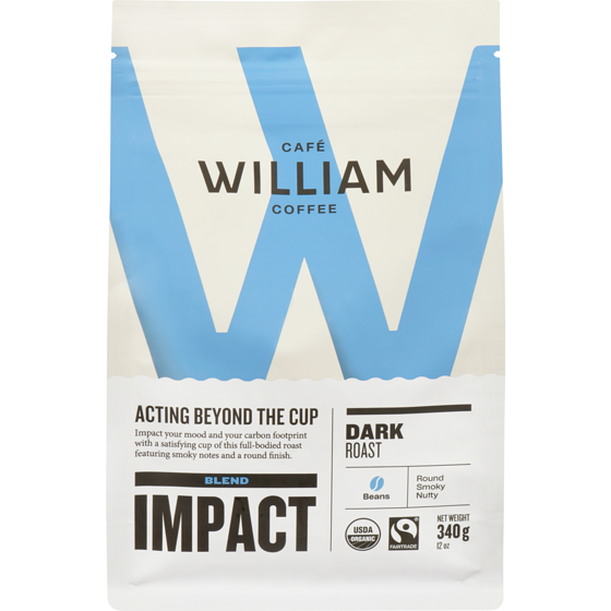 Cafe William Spartivento Beans Blend Impact Dark Roast 340 g, $5.00/100g