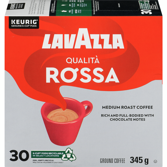 Lavazza Qualità Rossa, Medium Roast, K-Cup Coffee Pods, 30 Count 345 g, $10.72/100g