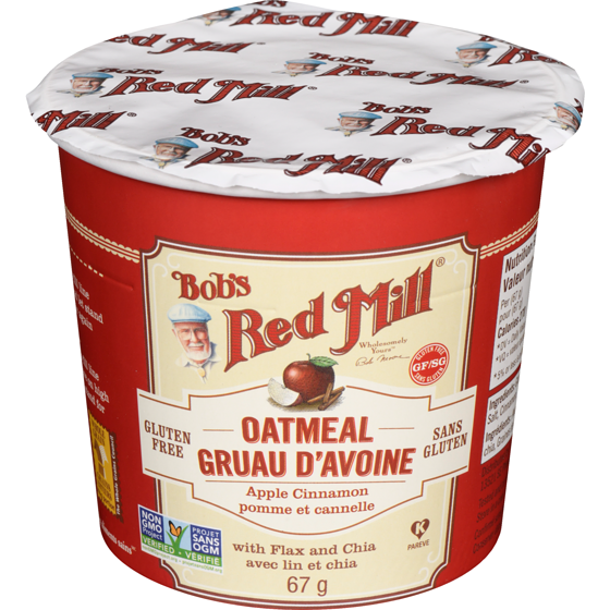 Bob’s Red Mill Gruau d'avoine sans gluten pomme et cannelle 67 g, 3,72 $/100g