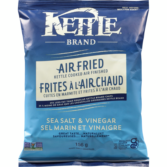 Kettle Brand Croustilles sel marin et vinaigre 156 g, 2,56 $/100g
