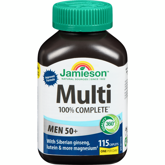 Jamieson Multi 100% Complete Men 50+ 115 ea, $0.18/1ea