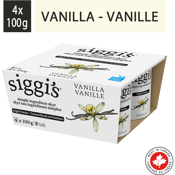 siggi's Vanilla Skyr Yogurt 2% 400 g, $1.45/100g