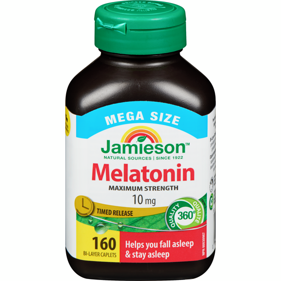 Jamieson Melatonin Maximum Strength 10 Mg Mega Size 160 ea, $0.18/1ea