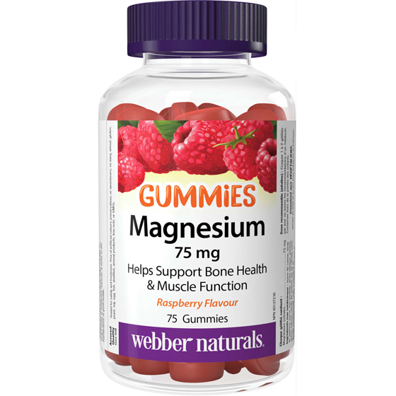 Webber Naturals Magnesium Gummies 75 Mg 75 ea, $0.28/1ea