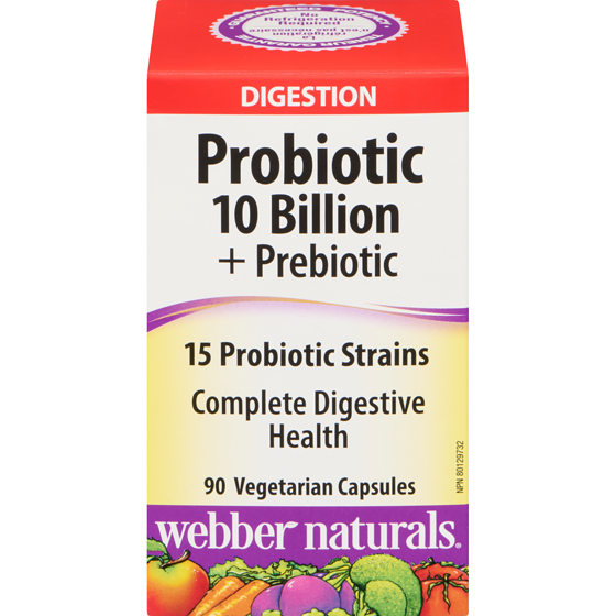 Webber Naturals Probiotic 10 Billion + Prebiotic 90 ea, $0.40/1ea