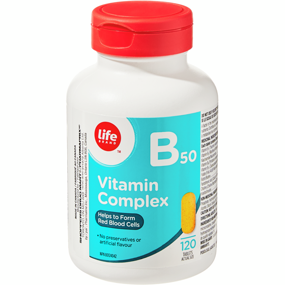 Life Brand Vitamin B50 Complex 120 Tablets 120 ea, $0.11/1ea