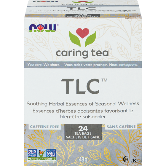 Now Caring Tea Tlc 24 ea, $0.42/1ea