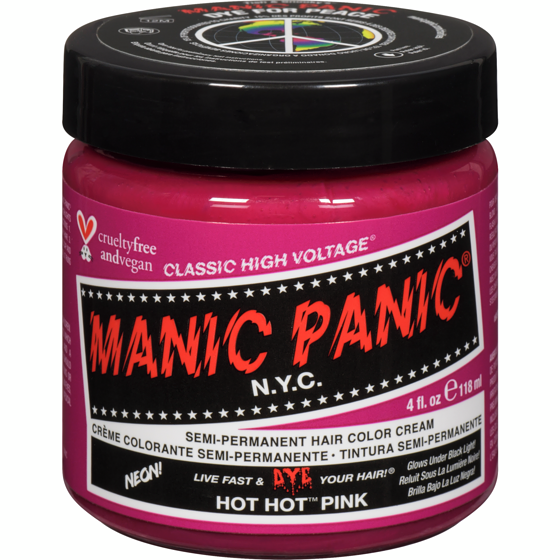 Manic Panic Classic High Voltage Semi-Permanent Hair Color Cream Hot Hot Pink 118 ml, $10.67/100ml
