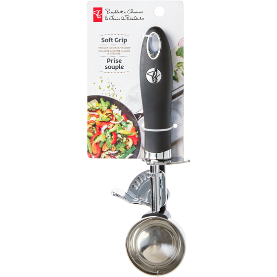President's Choice Soft Grip Trigger Ice Cream Scoop 1 ea, $14.00/1ea