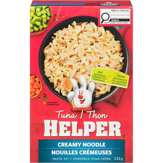 TUNA HELPER Ensemble pour pâtes nouilles à la crème 206 g, 1,84 $/100g