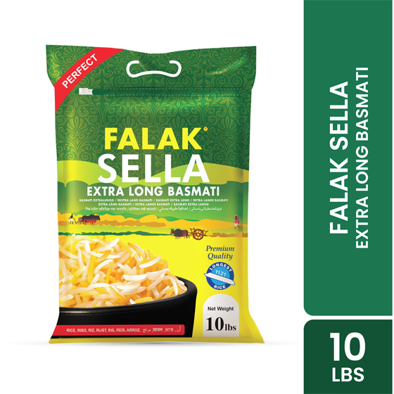 Falak Sella Extra Long Basmati 4.54 kg, $0.37/100g