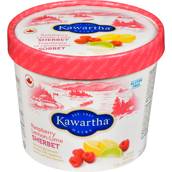 Kawartha Sherbet Raspberry Lemon-Lime 1.5 l, $0.67/100ml
