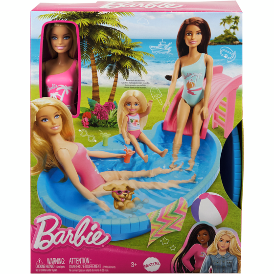 Barbie Doll Blonde and Pool Playset and Accessories 1 ea, $22.99/1ea