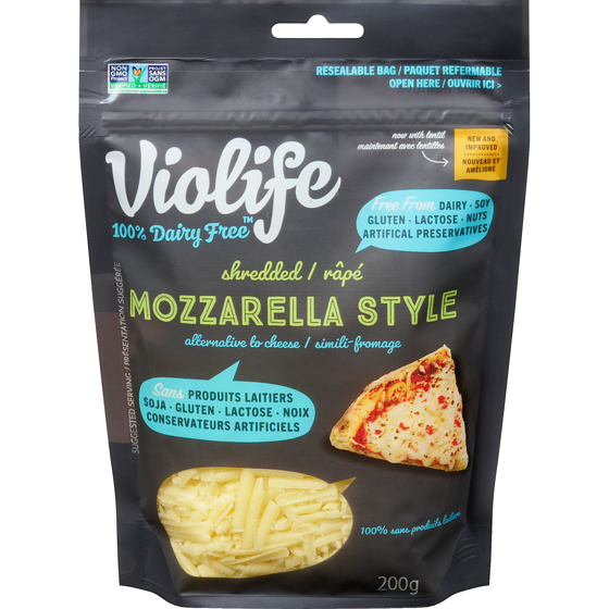 Violife Dairy Free Mozzarella Cheese Shreds 200 g, $3.00/100g
