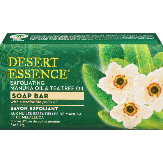 Desert Essence Soap Bar Exfoliating Manuka Oil & Tea Tree Oil 142 g, $5.27/100g