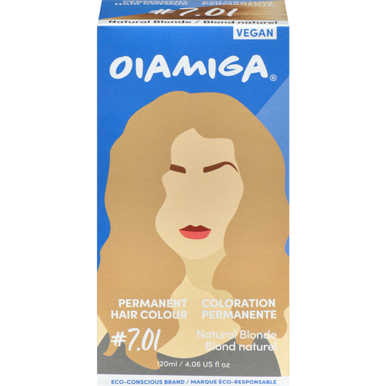Oiamiga Permanent Hair Colour #7.01 Natural Blonde 130 ml, $13.84/100ml