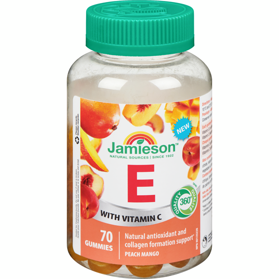 Jamieson Vitamin E Gummies With Vitamin C 70 ea, $0.26/1ea