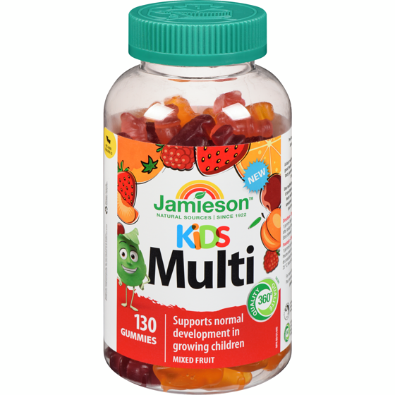 Jamieson Gummies Kids Multi Mixed Fruit 130 ea, $0.15/1ea