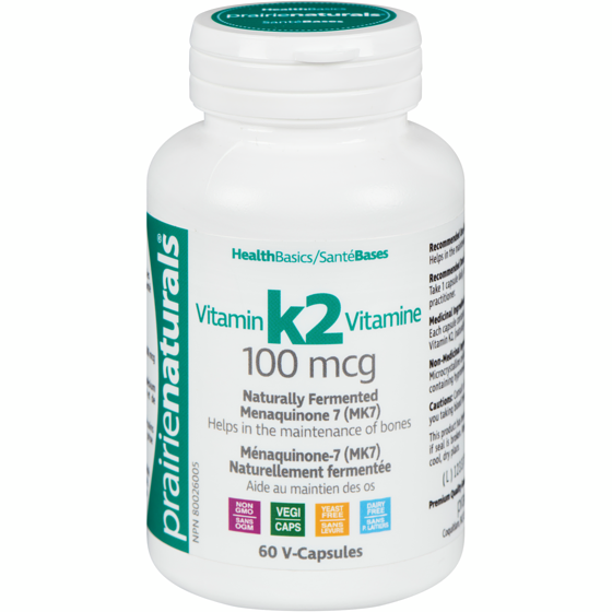 Prairienaturals Healthbasics Vitamin K2 100 Mcg 60 ea, $0.27/1ea