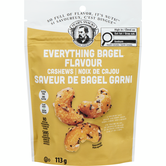 Pear's Snack Everything Bagel Flavour Cashews 113 g, $7.51/100g