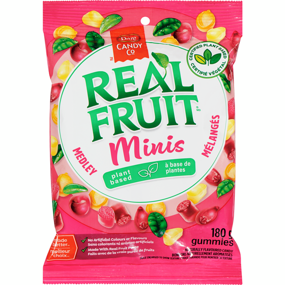 Dare Naturally Flavoured Candy Minis Medley Gummies 180 g, $1.11/100g