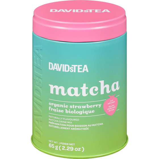 DAVIDsTEA Organic Strawberry Matcha 65 g, $24.60/100g