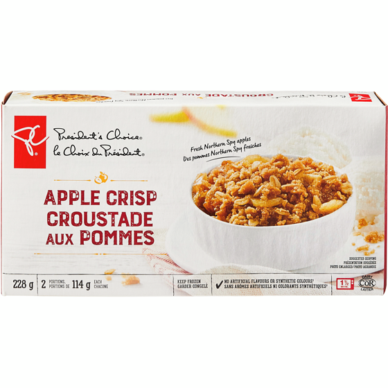 President's Choice Apple Crisp 2x114.0 g, $2.19/100g