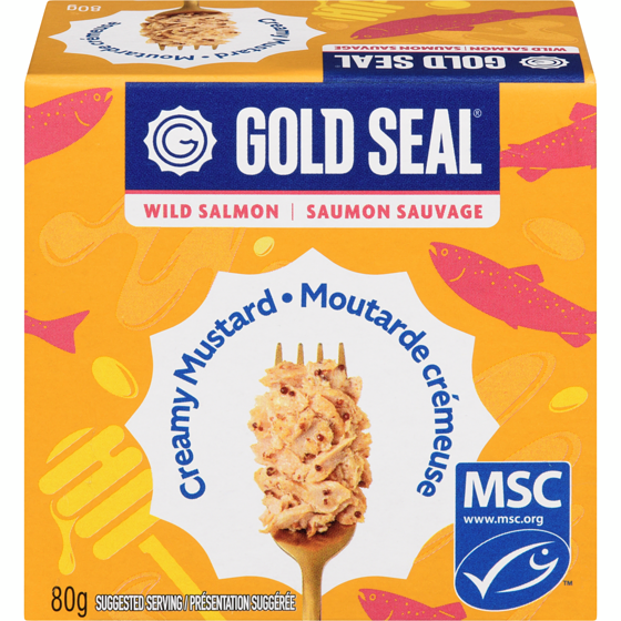 GoldSeal Wild Salmon Creamy Mustard 80 g, $3.74/100g