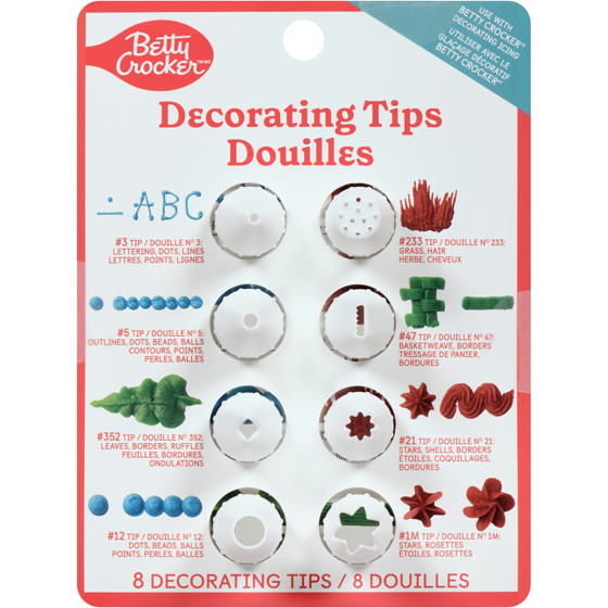 Betty Crocker Decorating Tips 6 ea, $0.58/1ea