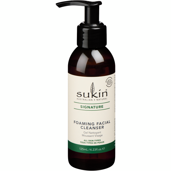 Sukin Signature nettoyant moussant pour le visage sans parabène 125 ml, 11,99 $/100ml