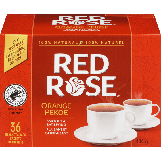 Red Rose Black Tea Bags Orange Pekoe 36 ea, $0.13/1ea