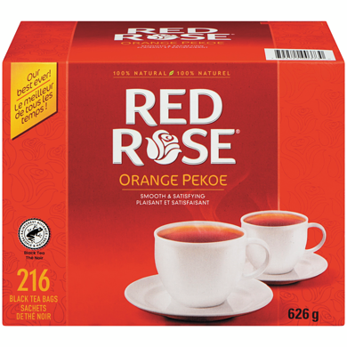 Red Rose Orange Pekoe Black Tea 216 ea, $0.04/1ea