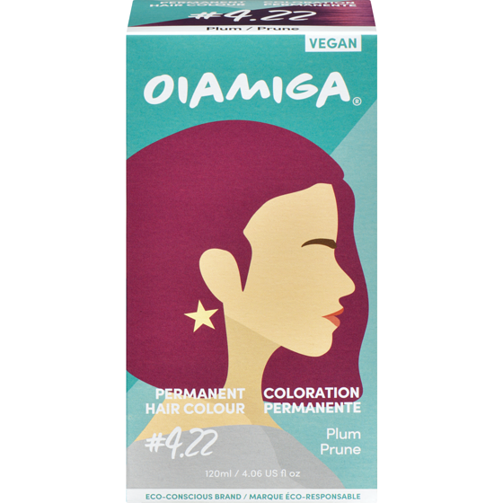 Oiamiga Permanent Hair Colour #4.22 Plum 130 ml, $13.84/100g