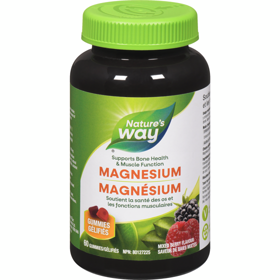 Nature's Way Magnesium Mixed Berry Flavour 60 ea, $0.37/1ea