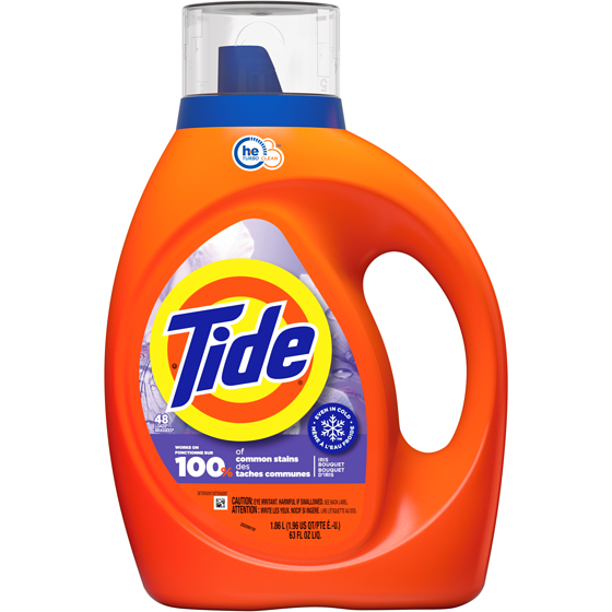 Tide Liquid Laundry Detergent 1.86 Litres, Iris Bouquet Scent, HE Compatible, Cold Water Clean Liquid Detergent, 48 Loads 1.86 l, $0.86/100ml