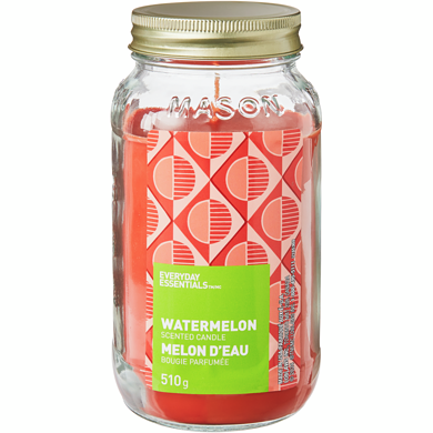 Everyday Essentials Watermelon Scented Candle 1 ea, $5.00/1ea