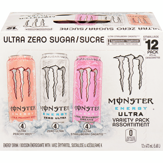 Monster Energy Ultra Variety Pack Cans 12x473.0 ml, $0.51/100ml