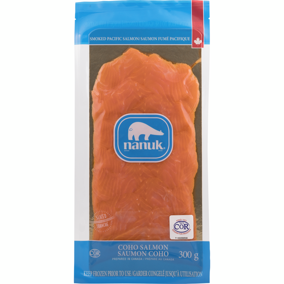Nanuk Saumon coho fumé 300 g, 11,66 $/100g