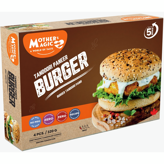 Mother's Magic Tandoori Paneer Burger 320 g, $1.97/100g