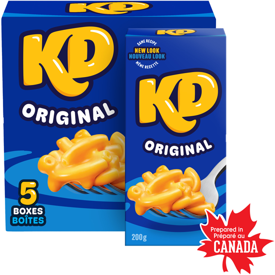 Kraft Macaroni et fromage original, 5 boîtes 1000 g, 0,85 $/100g