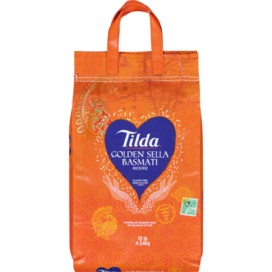 Tilda Rice Golden Sella Basmati 4.54 kg, $0.37/100g