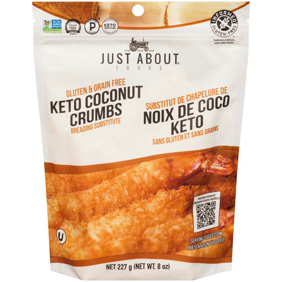 Just About Foods Gluten & Grain Free Coconut Crumbs 227 g, $4.84/100g