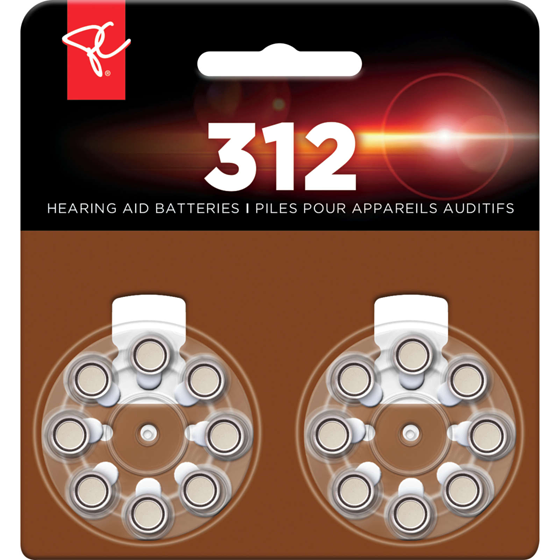 President's Choice Size 312 Hearing Aid Batteries 16-Pack 16 ea, $0.81/1ea