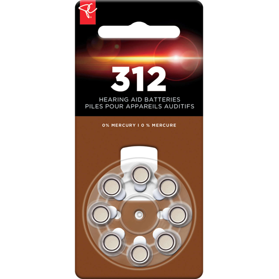 President's Choice Size 312 Hearing Aid Batteries 8-Pack 8 ea, $1.00/1ea