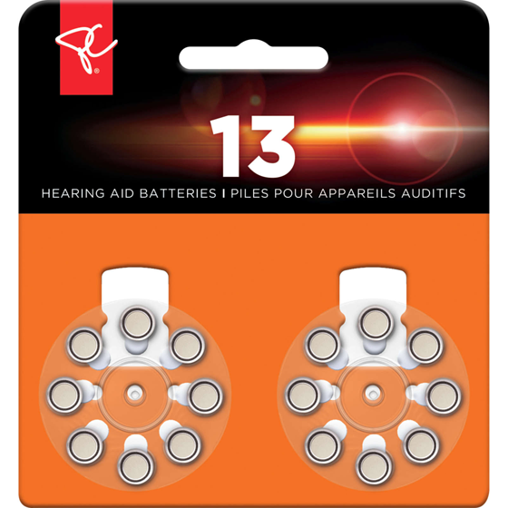 President's Choice Size 13 Hearing Aid Batteries 16-Pack 16 ea, $0.81/1ea