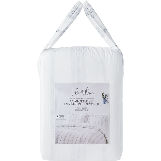 Life at Home Full/Queen Coastal Stripe Comforter 3 Piece Set 1 ea, $120.00/1ea