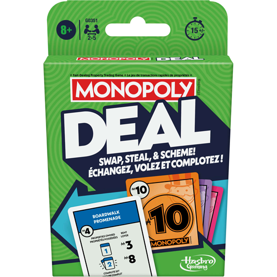Hasbro Monopoly Deal Card Game 1 ea, $7.00/1ea